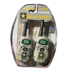 U.S. Army Walkie Talkies Camo - Up To 329 Feet  Battery Operated -  Kids Gift